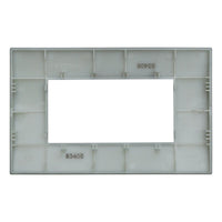 ETTROIT Placca Plastica Serie Venus 4P Colore Silver Compatibile Con Vimar Arke