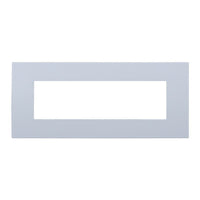 ETTROIT Placca Plastica Serie Venus 7P Colore Bianco Compatibile Con Vimar Arke