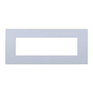 ETTROIT Placca Plastica Serie Venus 7P Colore Bianco Compatibile Con Vimar Arke