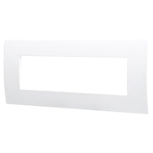 ETTROIT Placca Plastica Serie Venus 7P Colore Bianco Compatibile Con Vimar Arke