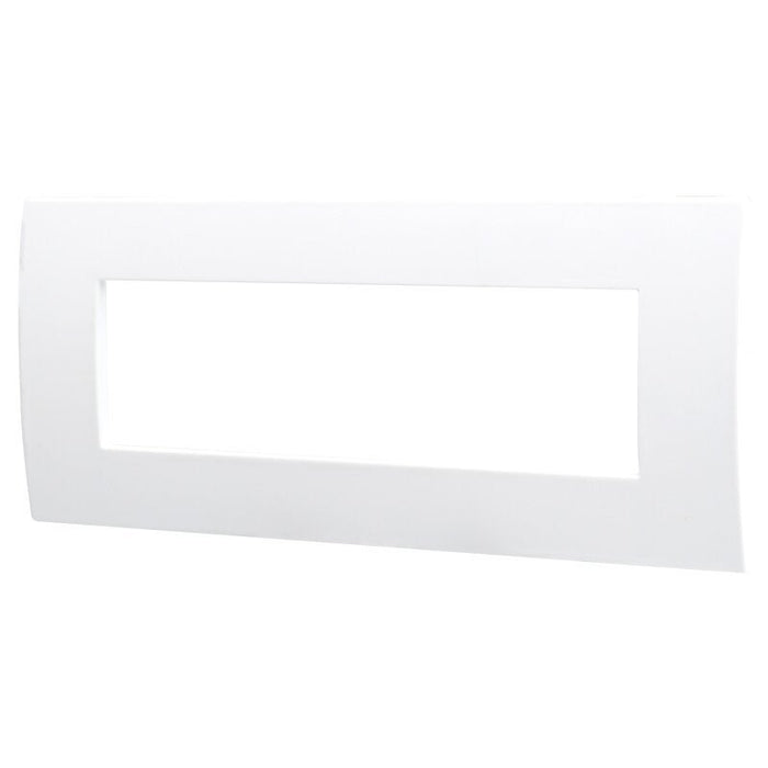 ETTROIT Placca Plastica Serie Venus 7P Colore Bianco Compatibile Con Vimar Arke