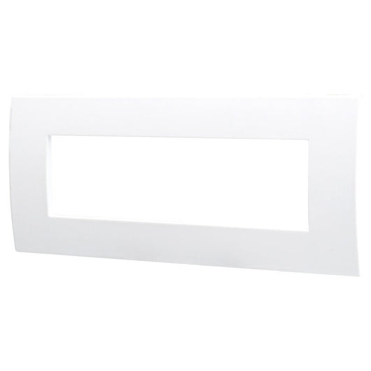 Placca Plastica Serie Venus 7P Colore Bianco Compatibile Con Vimar Arke