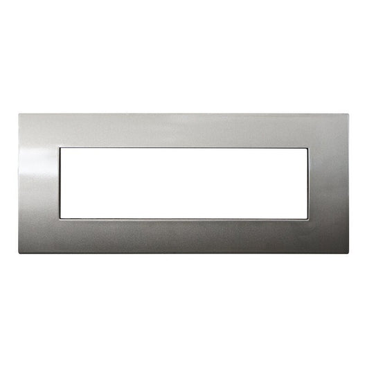 ETTROIT Placca Plastica Serie Venus 7P Colore Bronzo Compatibile Con Vimar Arke