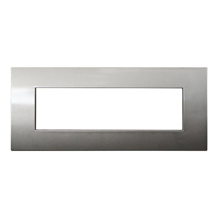 ETTROIT Placca Plastica Serie Venus 7P Colore Bronzo Compatibile Con Vimar Arke