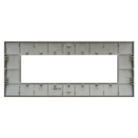 ETTROIT Placca Plastica Serie Venus 7P Colore Bronzo Compatibile Con Vimar Arke