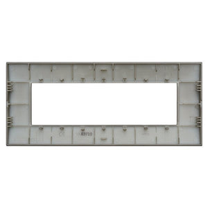 ETTROIT Placca Plastica Serie Venus 7P Colore Bronzo Compatibile Con Vimar Arke