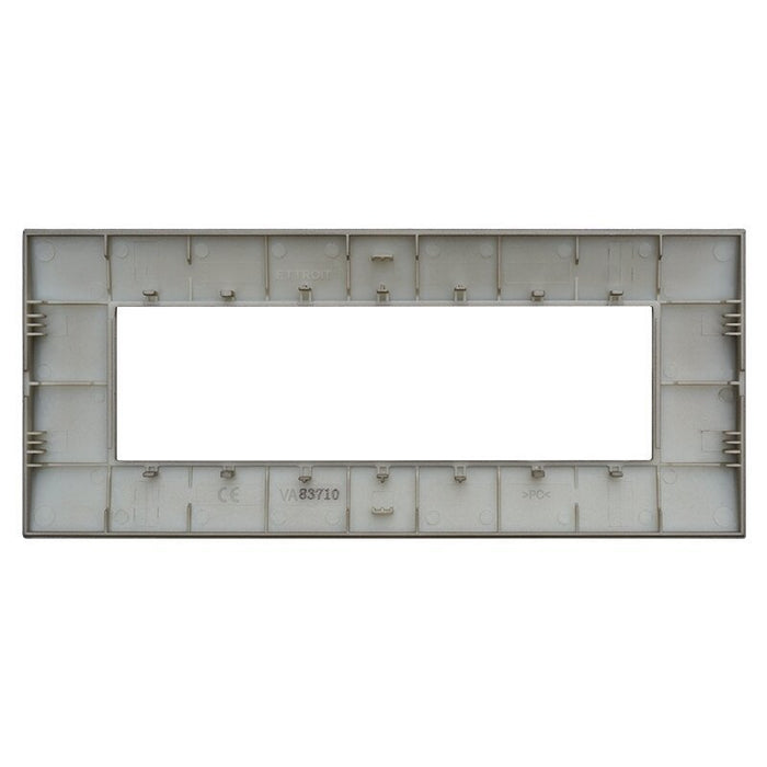 ETTROIT Placca Plastica Serie Venus 7P Colore Bronzo Compatibile Con Vimar Arke