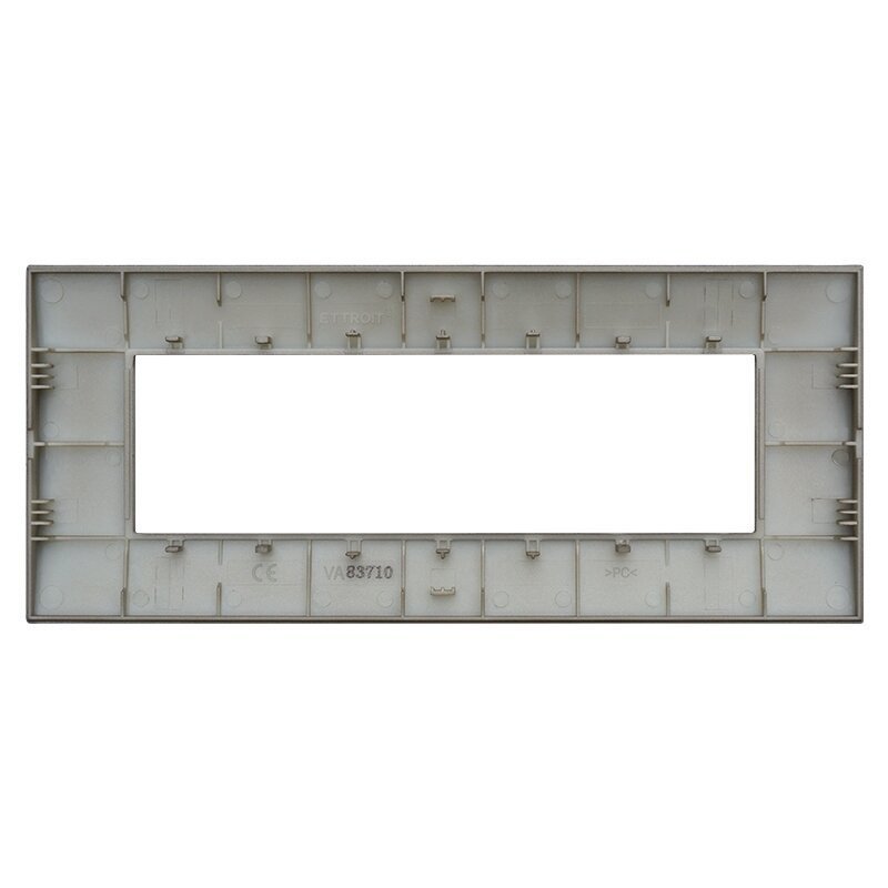 ETTROIT Placca Plastica Serie Venus 7P Colore Bronzo Compatibile Con Vimar Arke