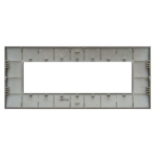 Placca Plastica Serie Venus 7P Colore Bronzo Compatibile Con Vimar Arke