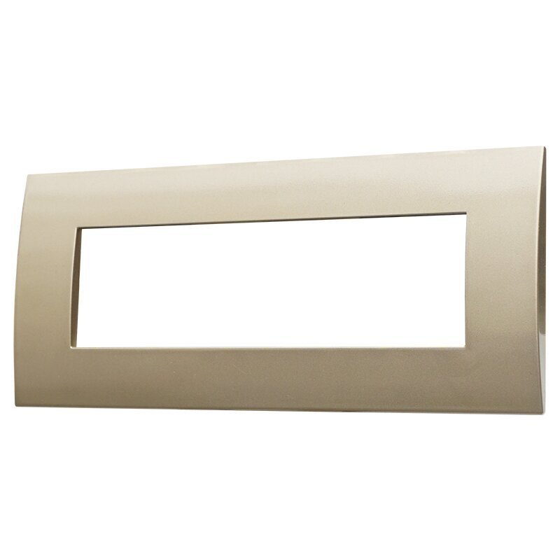 ETTROIT Placca Plastica Serie Venus 7P Colore Bronzo Compatibile Con Vimar Arke