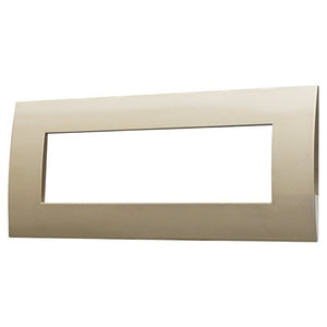 ETTROIT Placca Plastica Serie Venus 7P Colore Bronzo Compatibile Con Vimar Arke