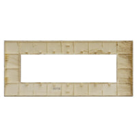 ETTROIT Placca Plastica Serie Venus 7P Colore Legno Scuro Compatibile Con Vimar Arke