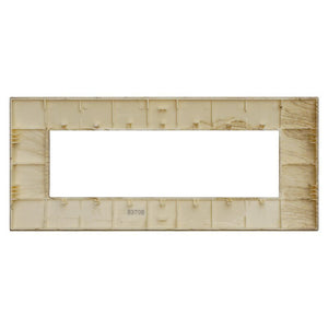 ETTROIT Placca Plastica Serie Venus 7P Colore Legno Scuro Compatibile Con Vimar Arke