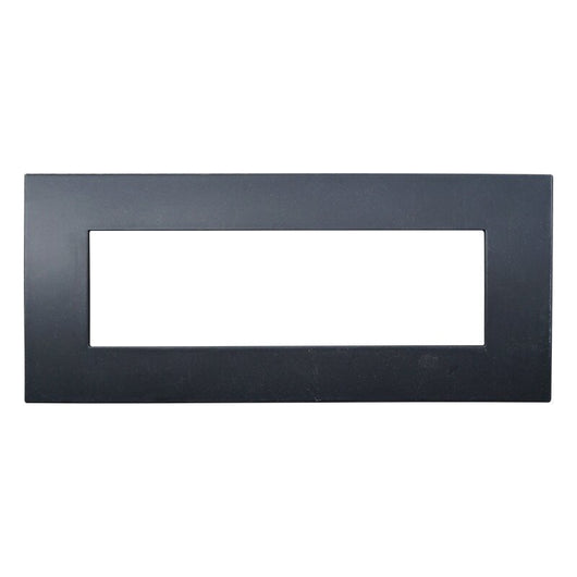 Placca Plastica Serie Venus 7P Colore Nero Compatibile Con Vimar Arke