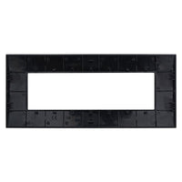 Placca Plastica Serie Venus 7P Colore Nero Compatibile Con Vimar Arke