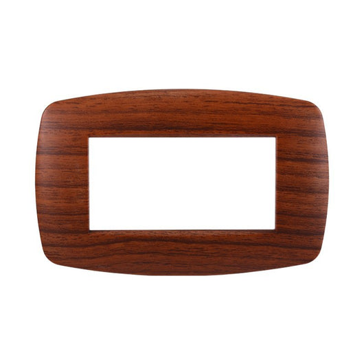 Placca Slim Serie Space 4P Colore Radica Compatibile Con Bticino Living Light