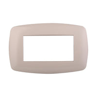 Placca Slim Serie Space 4P Colore Sabbia Compatibile Con Bticino Living Light