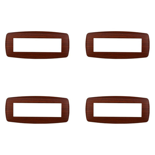 Placca Slim Serie Space 7P Colore Radica Compatibile Con Bticino Living Light