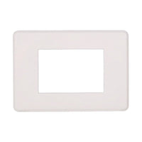 Placca Slim Sottile 3P Serie Moon Colore Bianco Compatibile Con Bticino Axolute Air
