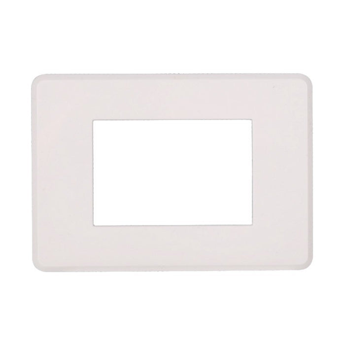Placca Slim Sottile 3P Serie Moon Colore Bianco Compatibile Con Bticino Axolute Air