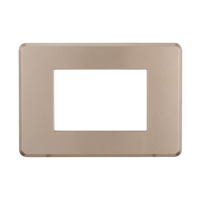 Placca Slim Sottile 3P Serie Moon Colore Bronzo Compatibile Con Bticino Axolute Air
