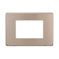 Placca Slim Sottile 3P Serie Moon Colore Bronzo Compatibile Con Bticino Axolute Air