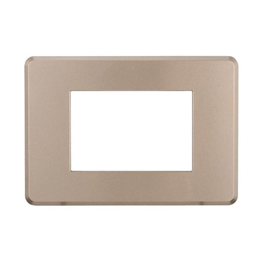 Placca Slim Sottile 3P Serie Moon Colore Bronzo Compatibile Con Bticino Axolute Air