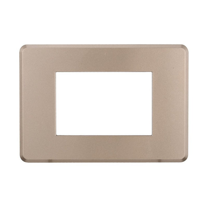 Placca Slim Sottile 3P Serie Moon Colore Bronzo Compatibile Con Bticino Axolute Air