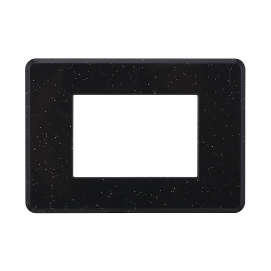 Placca Slim Sottile 3P Serie Moon Colore Nero Brillante Lucido Compatibile Con Bticino Axolute Air