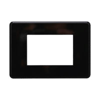 Placca Slim Sottile 3P Serie Moon Colore Nero Compatibile Con Bticino Axolute Air