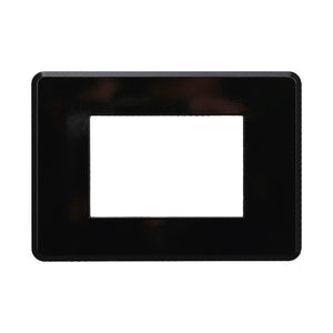 Placca Slim Sottile 3P Serie Moon Colore Nero Compatibile Con Bticino Axolute Air