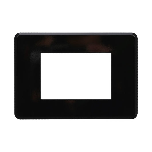 Placca Slim Sottile 3P Serie Moon Colore Nero Compatibile Con Bticino Axolute Air