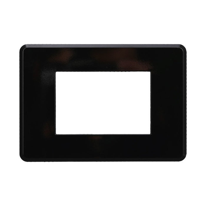 Placca Slim Sottile 3P Serie Moon Colore Nero Compatibile Con Bticino Axolute Air