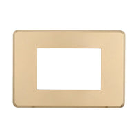 Placca Slim Sottile 3P Serie Moon Colore Oro Compatibile Con Bticino Axolute Air