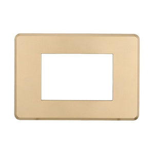 Placca Slim Sottile 3P Serie Moon Colore Oro Compatibile Con Bticino Axolute Air
