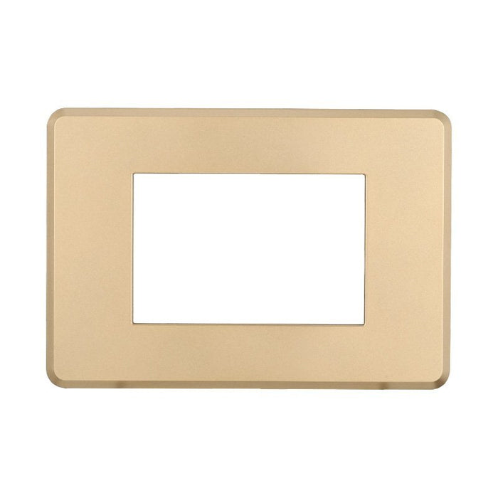 Placca Slim Sottile 3P Serie Moon Colore Oro Compatibile Con Bticino Axolute Air