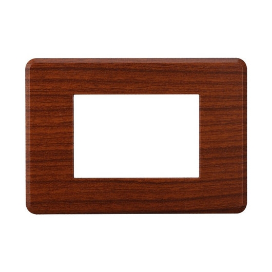 Placca Slim Sottile 3P Serie Moon Colore Radica Compatibile Con Bticino Axolute Air