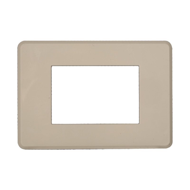 Placca Slim Sottile 3P Serie Moon Colore Sabbia Compatibile Con Bticino Axolute Air