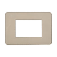 Placca Slim Sottile 3P Serie Moon Colore Sabbia Compatibile Con Bticino Axolute Air