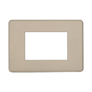 Placca Slim Sottile 3P Serie Moon Colore Sabbia Compatibile Con Bticino Axolute Air