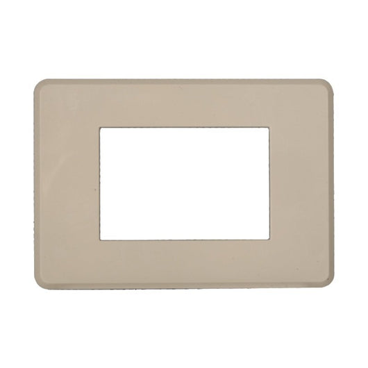 Placca Slim Sottile 3P Serie Moon Colore Sabbia Compatibile Con Bticino Axolute Air