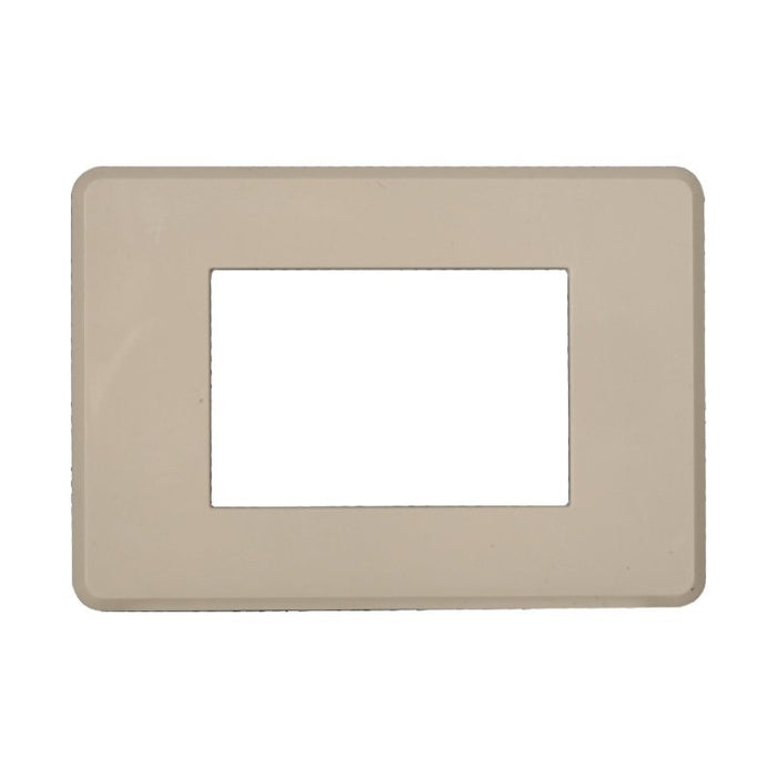 Placca Slim Sottile 3P Serie Moon Colore Sabbia Compatibile Con Bticino Axolute Air