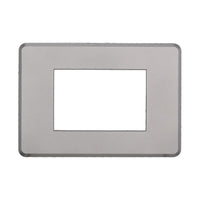 Placca Slim Sottile 3P Serie Moon Colore Silver Compatibile Con Bticino Axolute Air