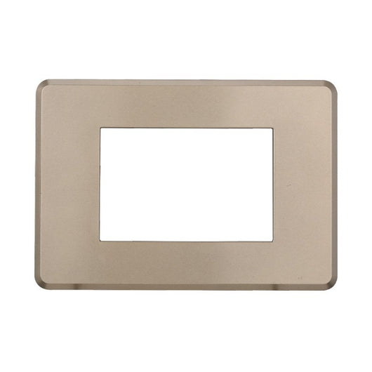 Placca Slim Sottile 3P Serie Moon Colore Titanio Compatibile Con Bticino Axolute Air