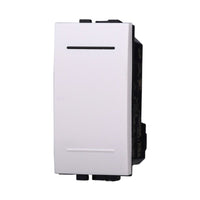 ETTROIT Pulsante 1P 16A Unipolare Colore BIANCO Compatibile Con Bticino Living Light