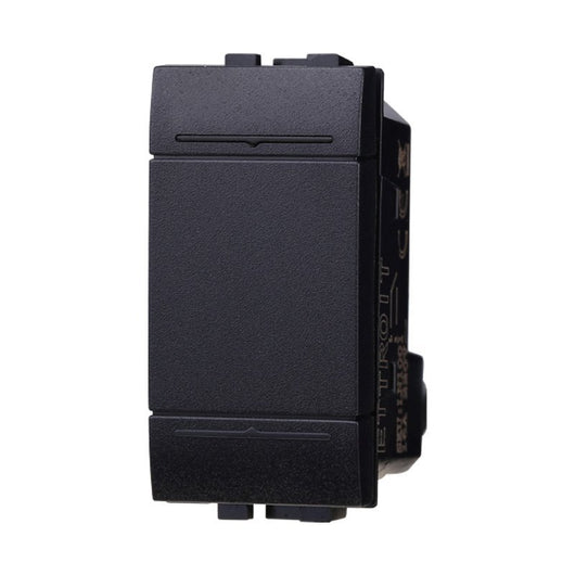 Pulsante 1P 16A Unipolare Colore Nero Compatibile Con Bticino Living International