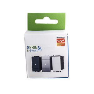 Pulsante Connesso Smart WIFI Tuya Compatibile Bticino Living Colore Bianco Interruttore Deviatore Invertitore 3 In 1