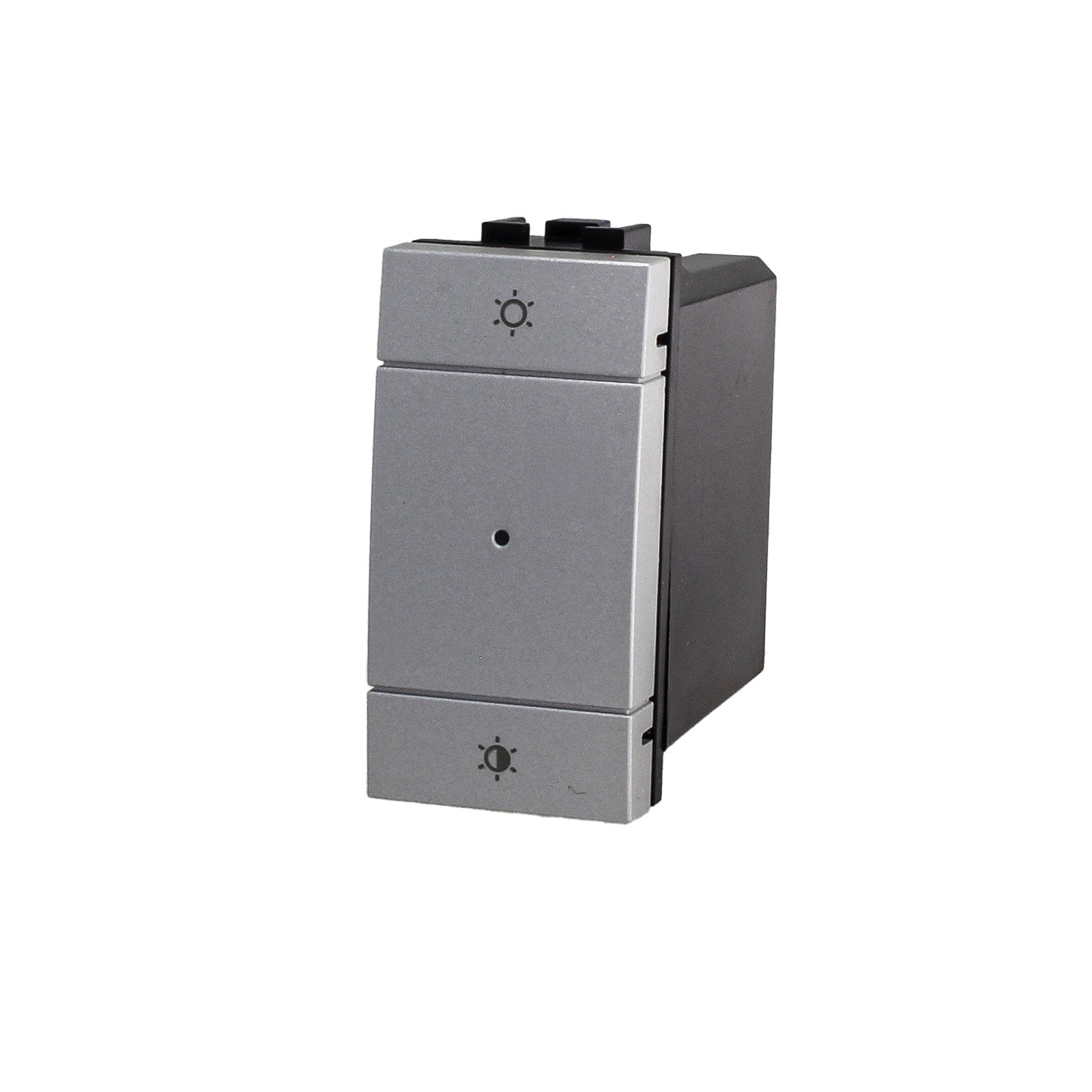 Pulsante Dimmer Connesso Smart WIFI Tuya Compatibile Bticino Living Colore Grigio Max 150W