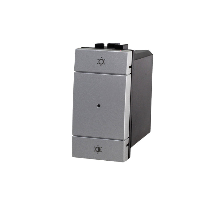 Pulsante Dimmer Connesso Smart WIFI Tuya Compatibile Bticino Living Colore Grigio Max 150W