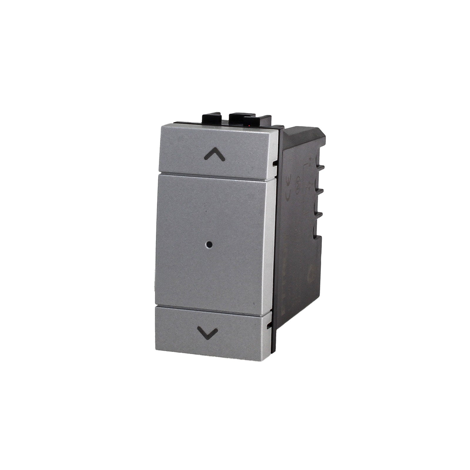 Pulsante Modulo Tapparelle Connesso Smart WIFI Tuya Per Tende Persiane Compatibile Bticino Living Colore Grigio